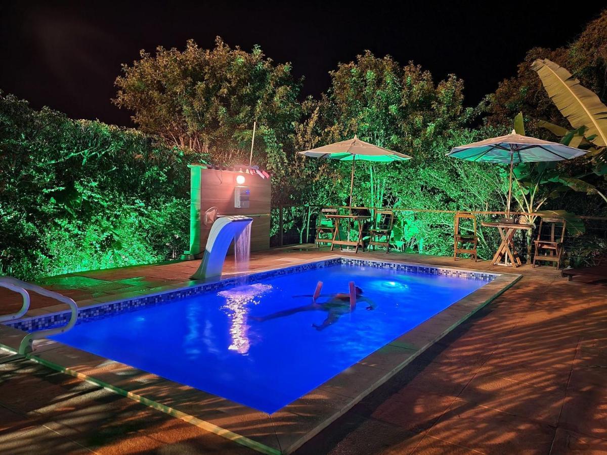 Vila Pitangueira - Apto Laranja - No Centro De Serra Grande Com Piscina, Jacuzzi, Internet Veloz Dış mekan fotoğraf